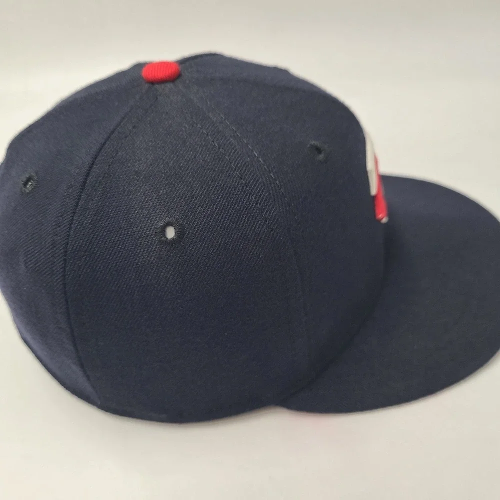 Vintage Minnesota Twins Hat Fitted 7 1/8 New Era 59Fifty Blue MLB Wool‎ Y2K Men